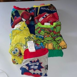 Five pajama sets two size 18 months and three size 24 months